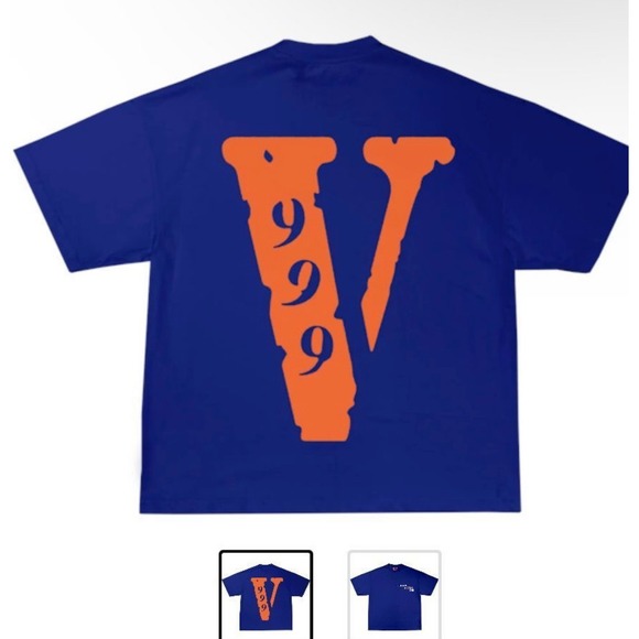 Vlone 999 T-Shirt Graphic Print‎ Short Sleeve Tee Casual Top - Picture 1 of 1